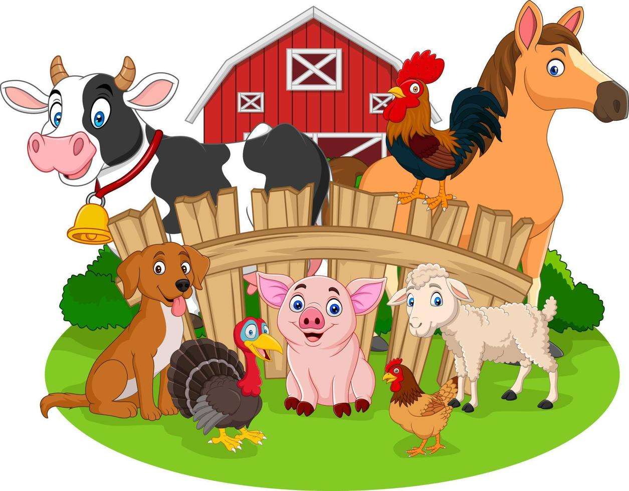 Farm animals online puzzle