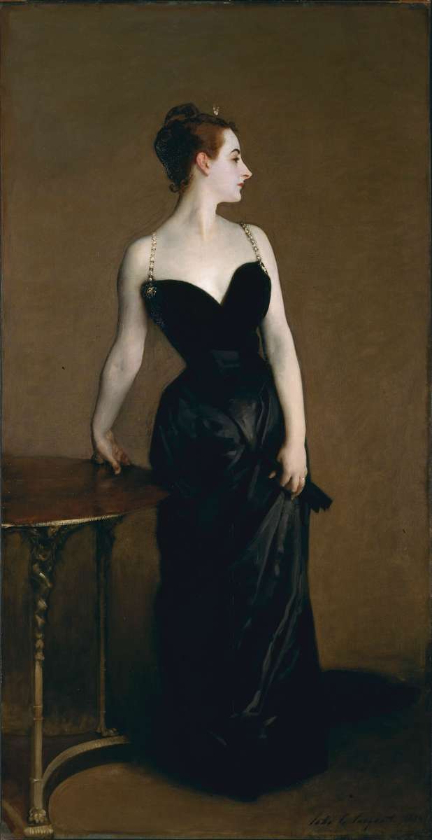 Porträtt av Madame X pussel på nätet