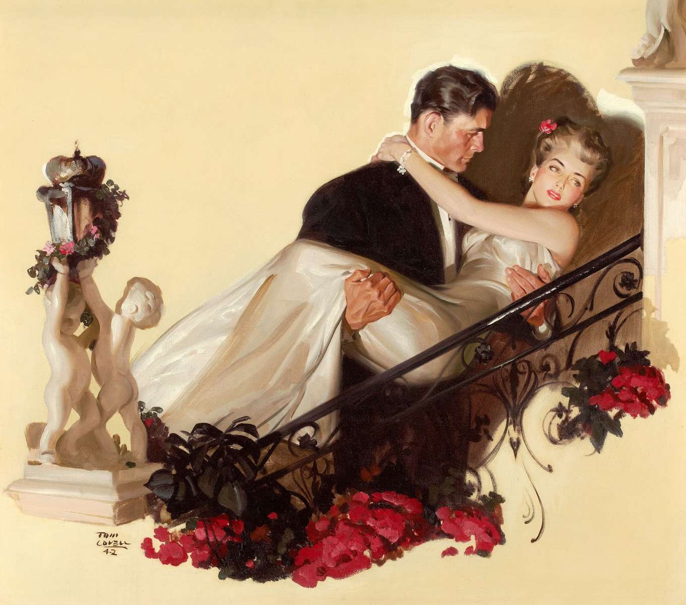 Tom Lovell "Up the Staircase (1942) " puzzle en ligne