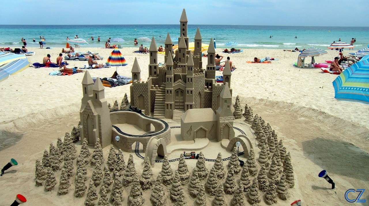 Майорка, Пясъчен замък онлайн пъзел