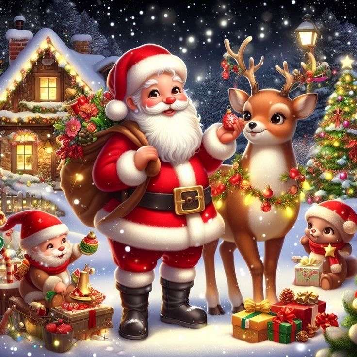 Дядо Коледа идва скоро! онлайн пъзел