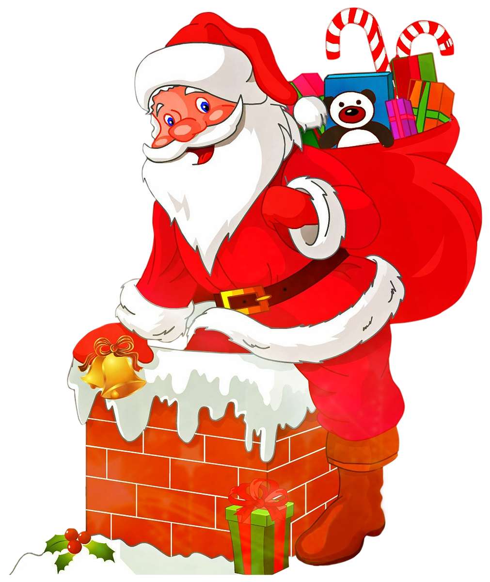 Пазлы Дед Мороз для детей и подростков. онлайн-пазл