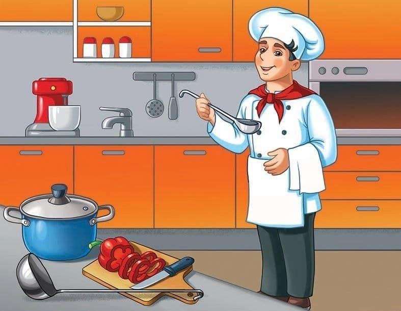 "Επάγγελμα - μάγειρας" online παζλ