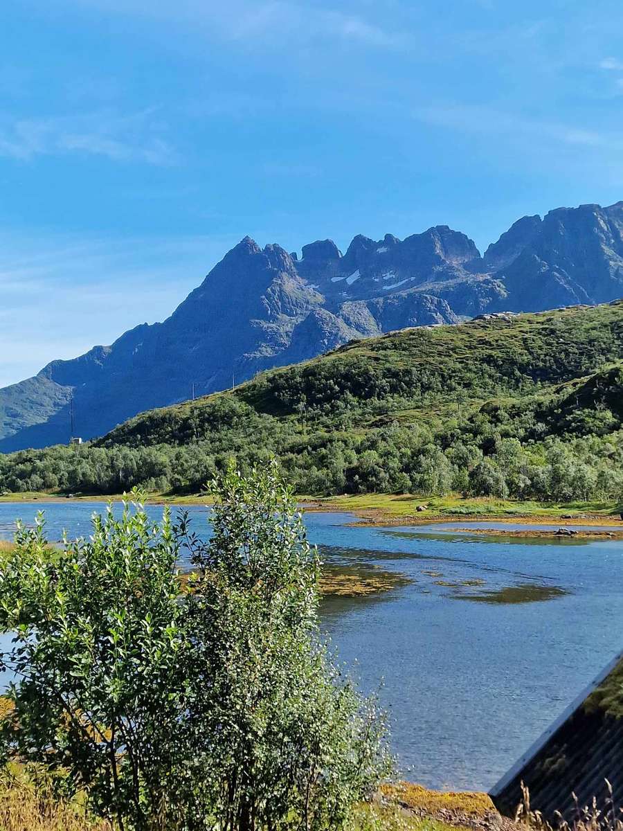 Norwegen Berge und Wasser Online-Puzzle
