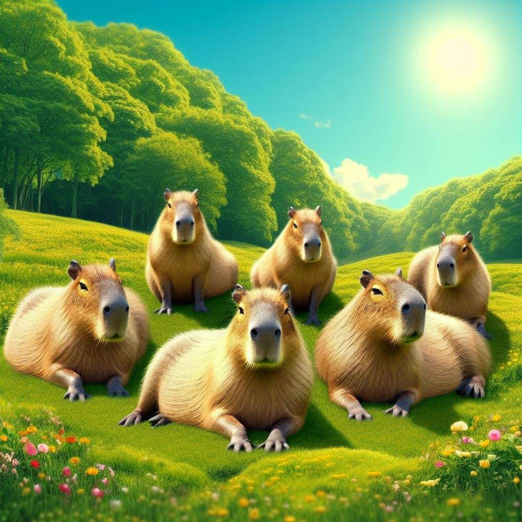 Capybaras jigsaw puzzle online