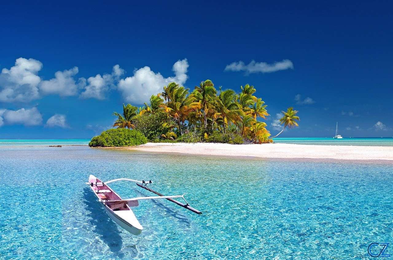 Tahiti, Franska Polynesien pussel på nätet