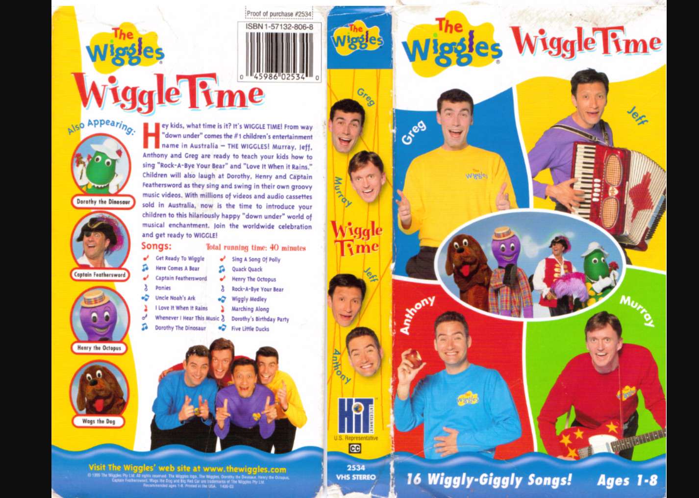 Wiggle Time VHS ЛЕНТА 1998 г онлайн пъзел