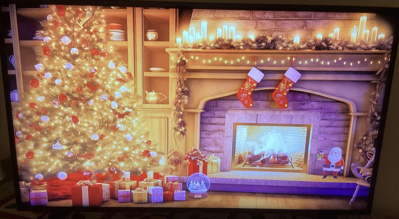 Cozy fire by the tree online puzzle