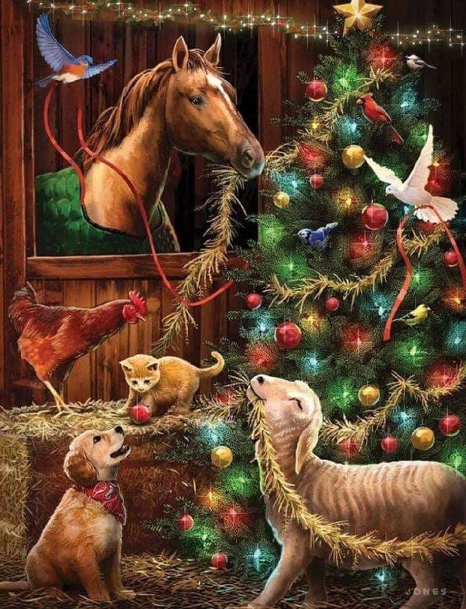 Christmas on the farm online puzzle