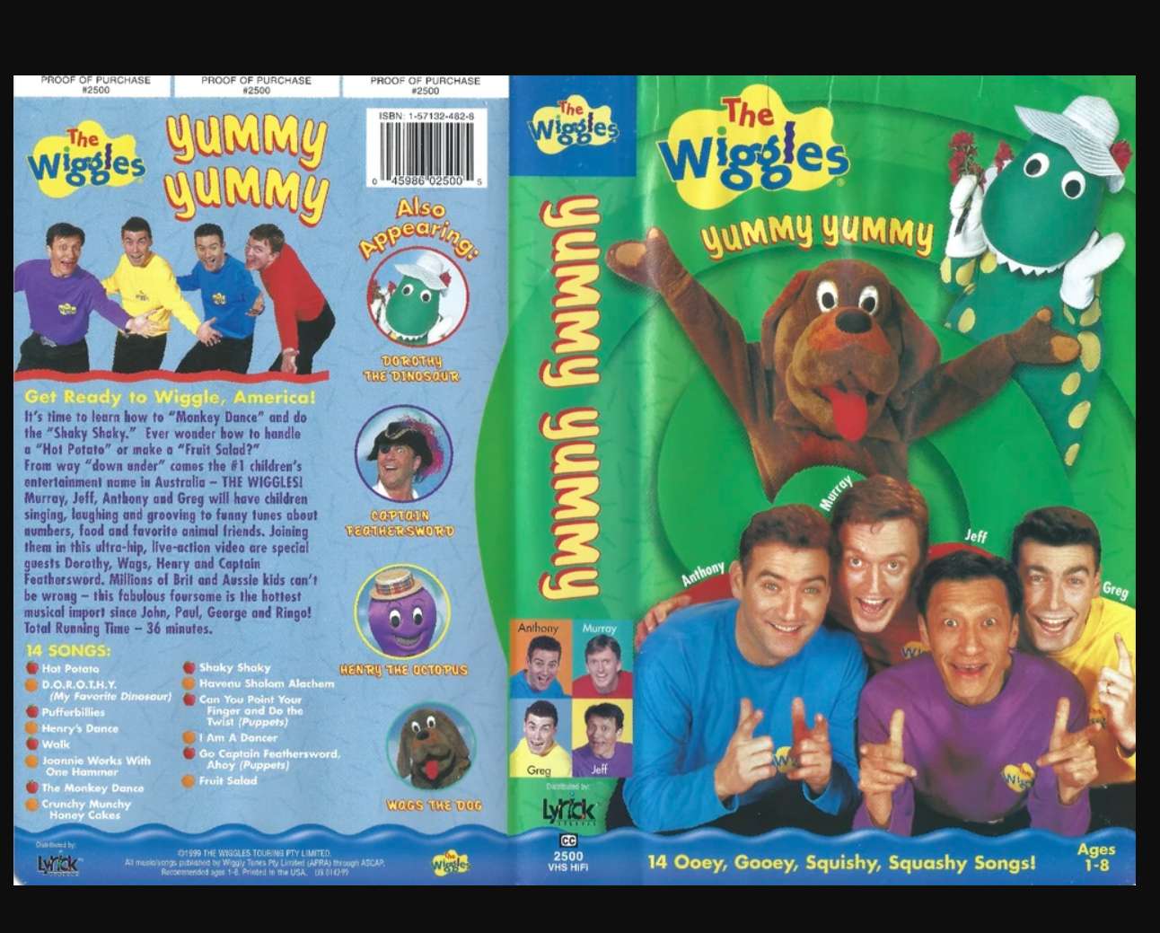 Wiggles 1998 VHS Вкусно Вкусно онлайн пъзел