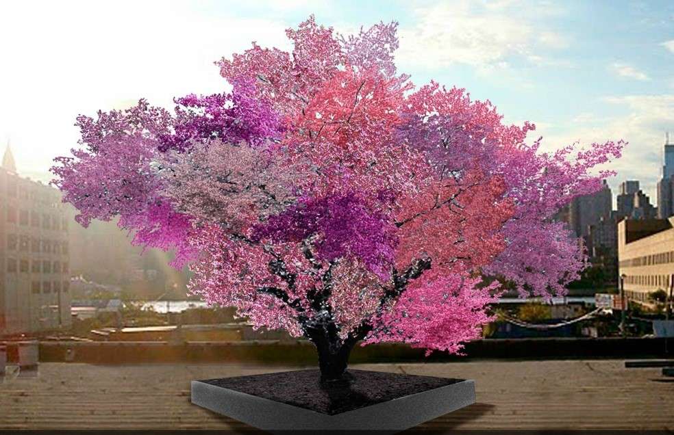 Απλά πολύχρωμο δέντρο παζλ online