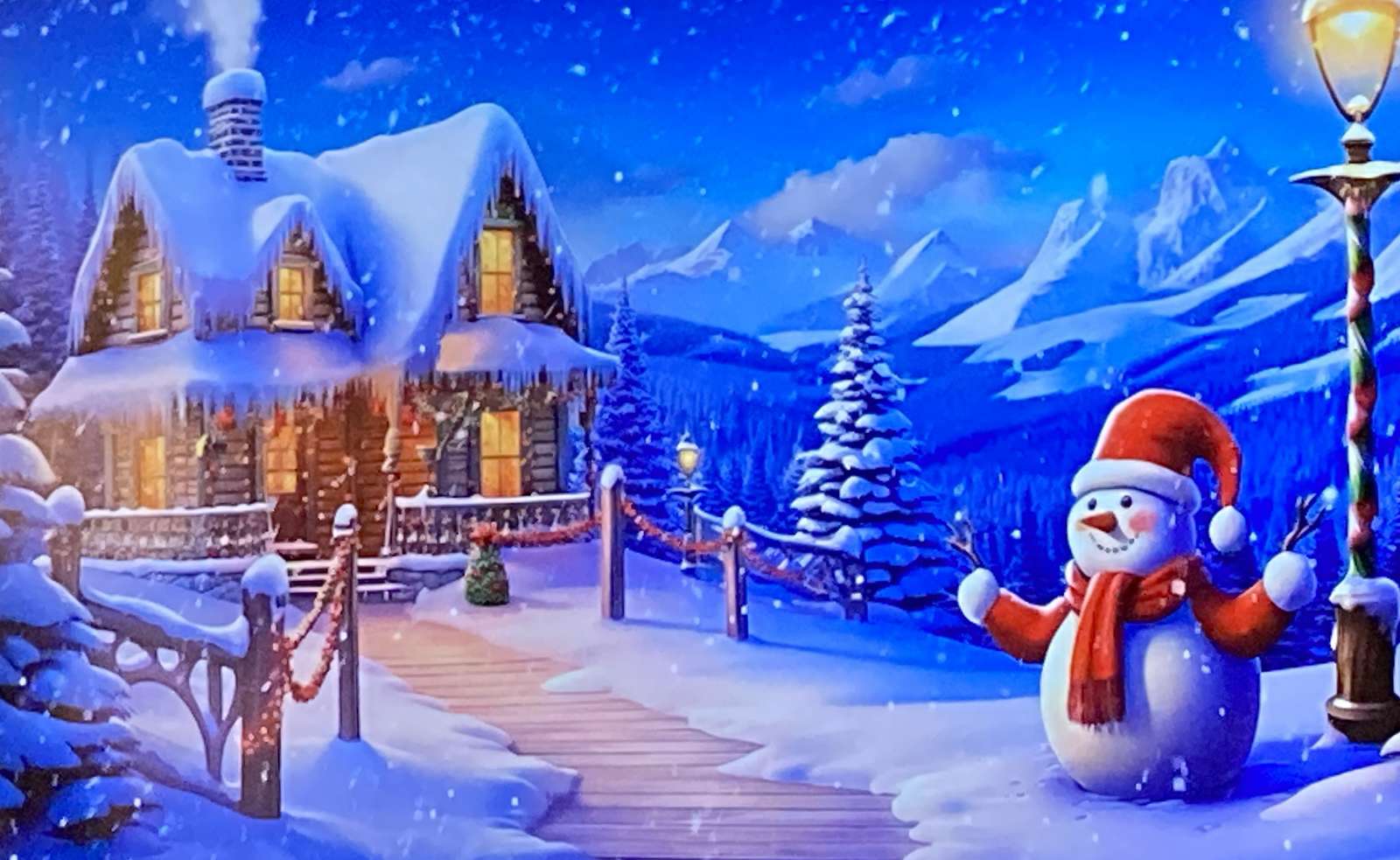 Iarna și Moș Crăciun puzzle online