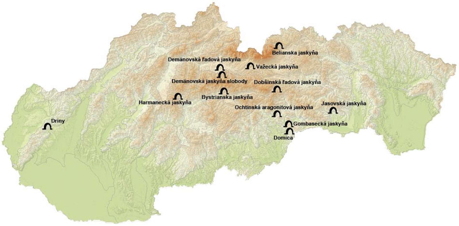 slovakiska grottor Pussel online