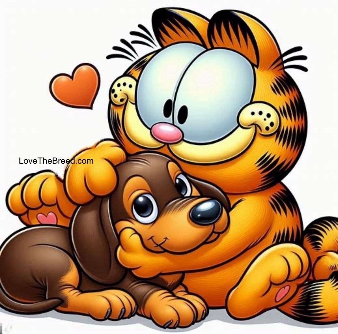 A Garfield le encantan los perros salchicha rompecabezas en línea