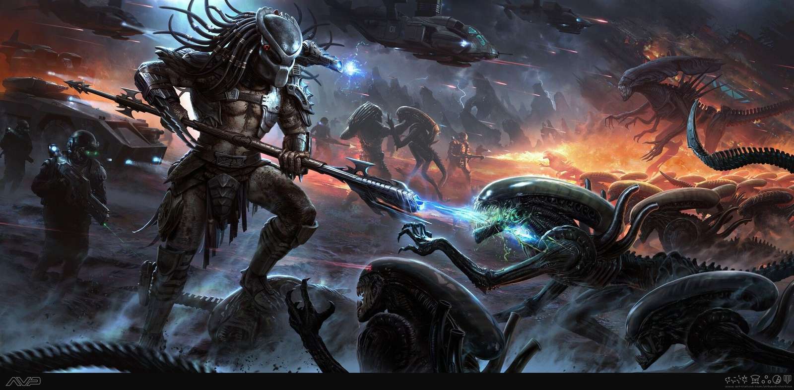 Alien vs. Predador (Alien vs. Predador) quebra-cabeças online