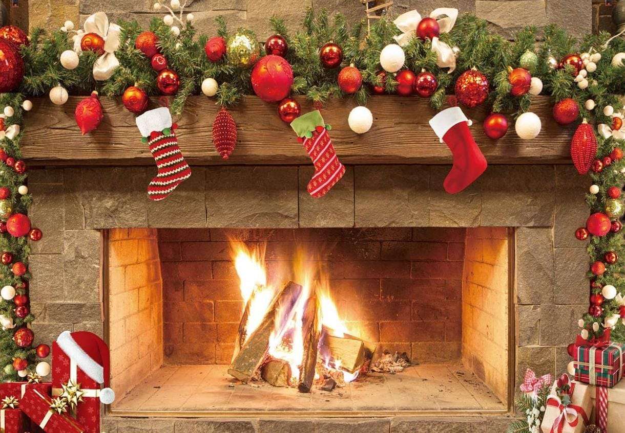 Obrázek vánočního ohně 2 online puzzle