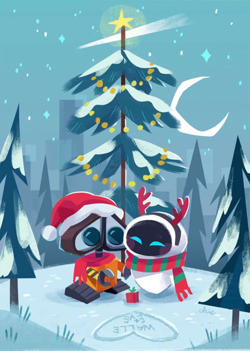 WALL-E & EVE: Christmas Time❤️❤️❤️ παζλ online