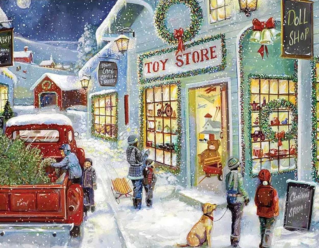 Toy store before Christmas jigsaw puzzle online