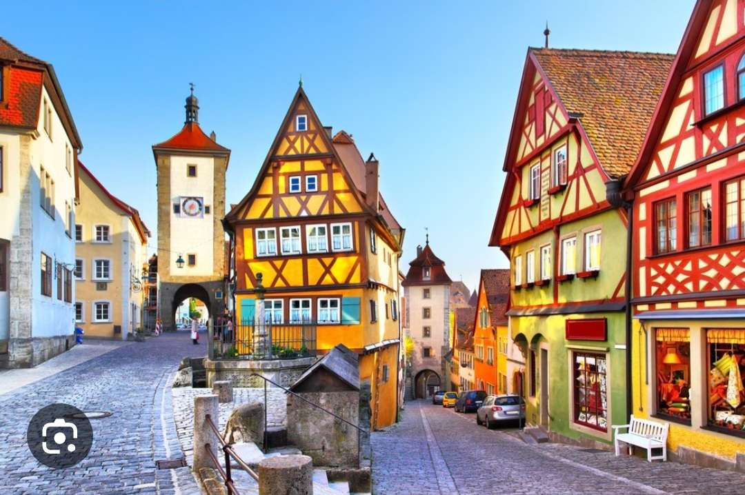 Häuser von Rothenburg Puzzlespiel online