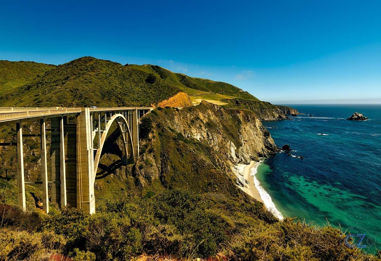 autostrada de pe coasta Pacificului, jigsaw puzzle online
