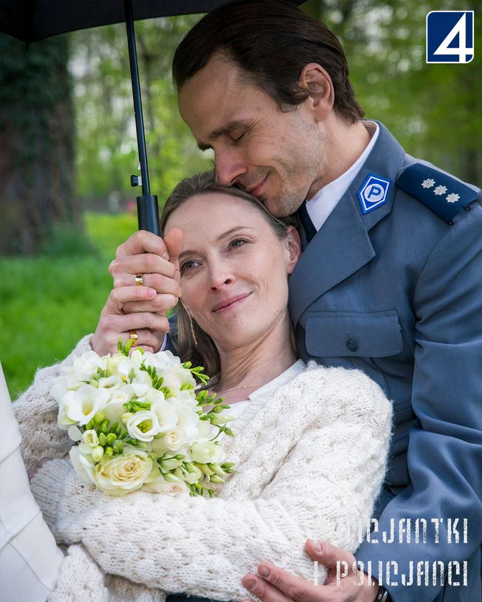 Lena och Tomasz bröllopssession pussel på nätet