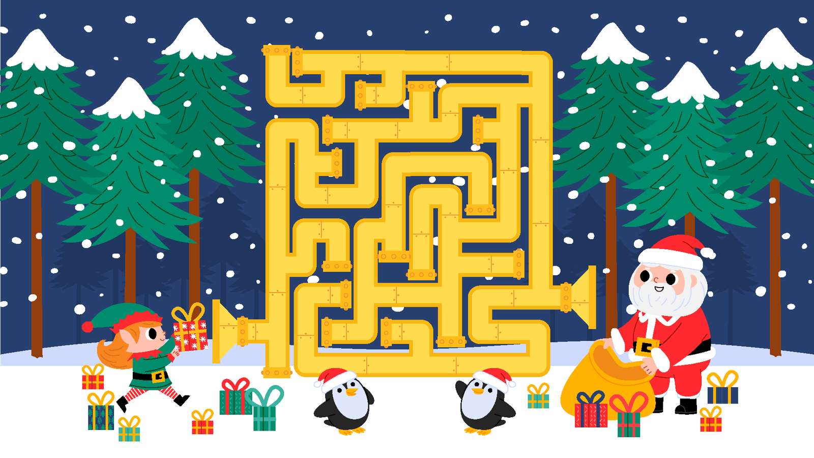 Regali del gioco di Babbo Natale puzzle online