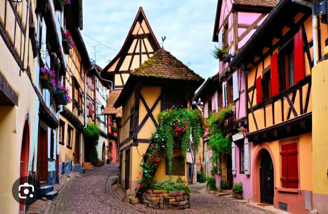 Half-timbered houses France jigsaw puzzle online