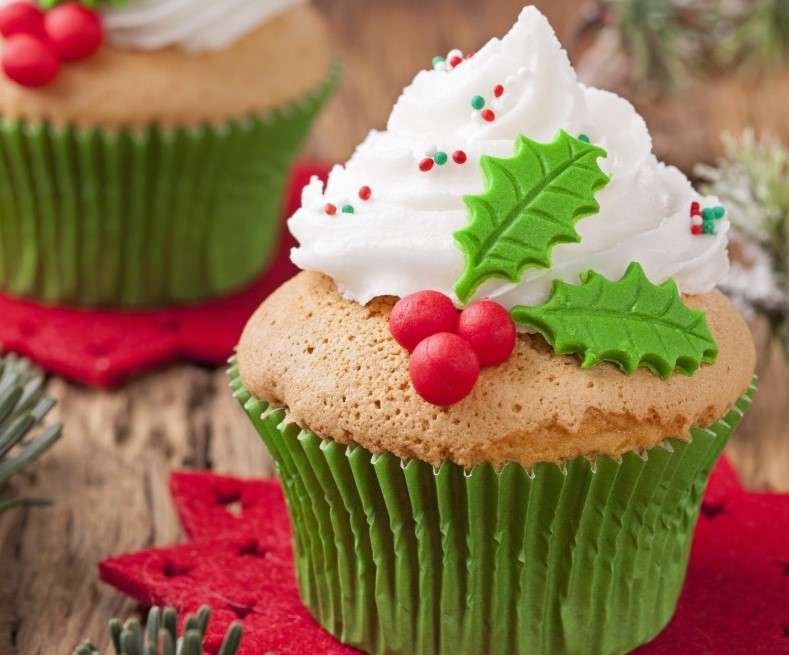 Vánoční muffiny skládačky online
