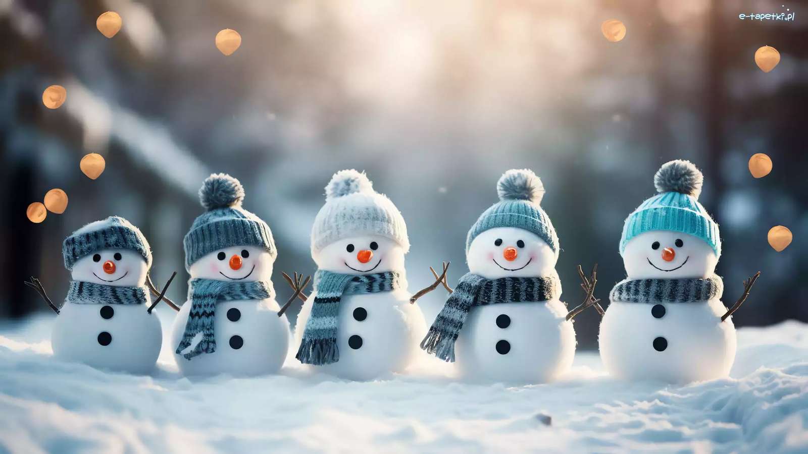 Bonhommes de neige puzzle en ligne