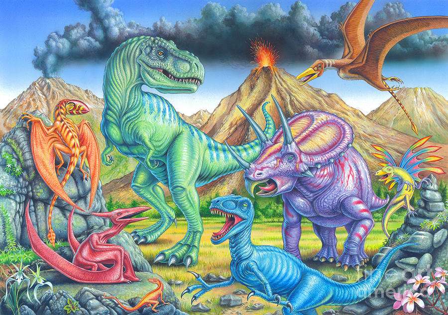 на динозаври онлайн пъзел