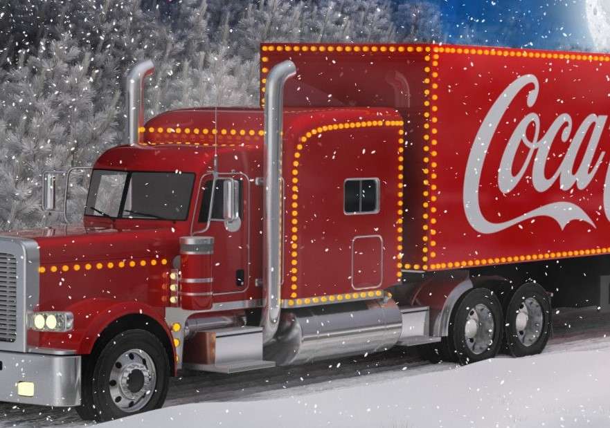 Χριστουγεννιάτικο φορτηγό παζλ online