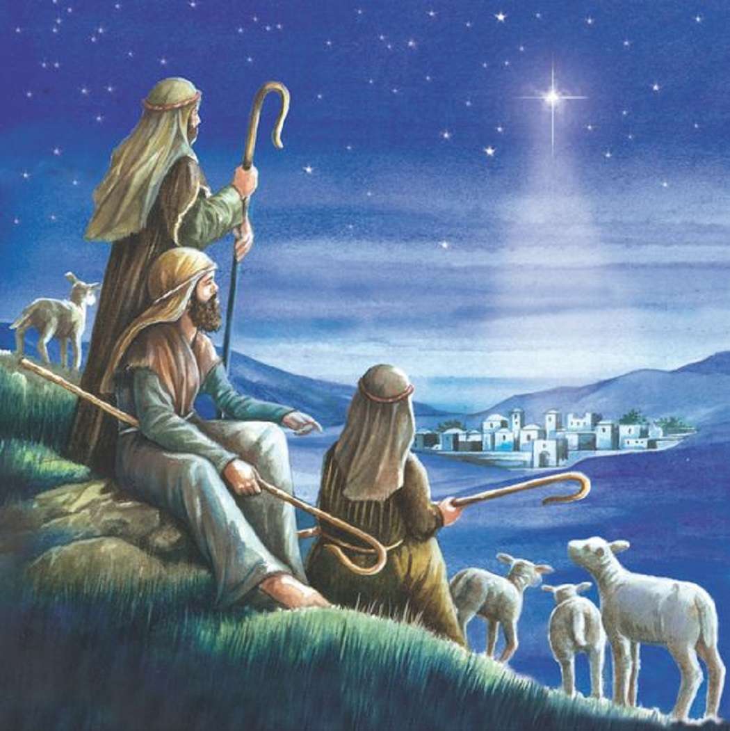 The shepherds observe the sign jigsaw puzzle online
