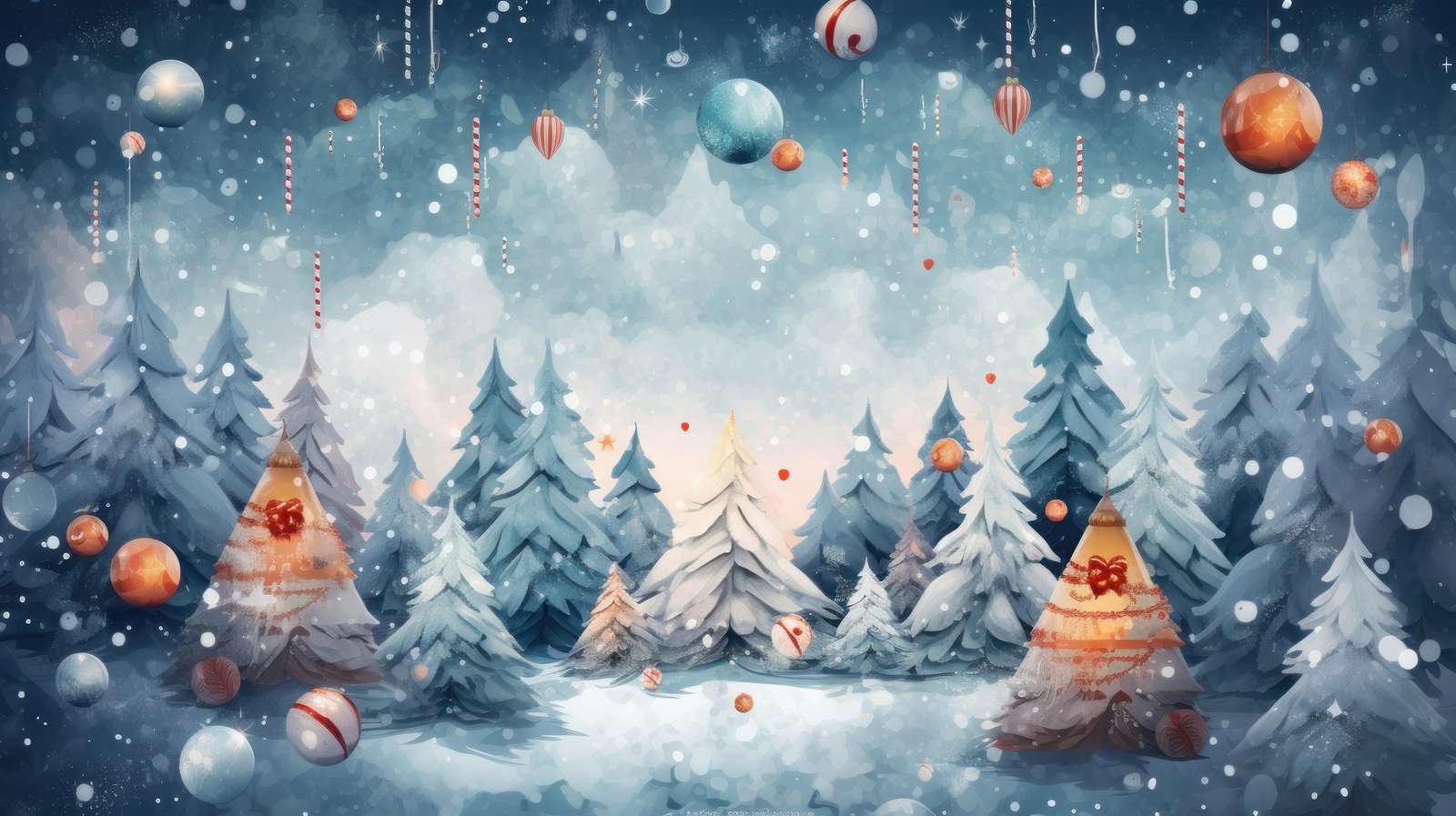 Joyeux Noël – Frohe Weihnachten Puzzlespiel online
