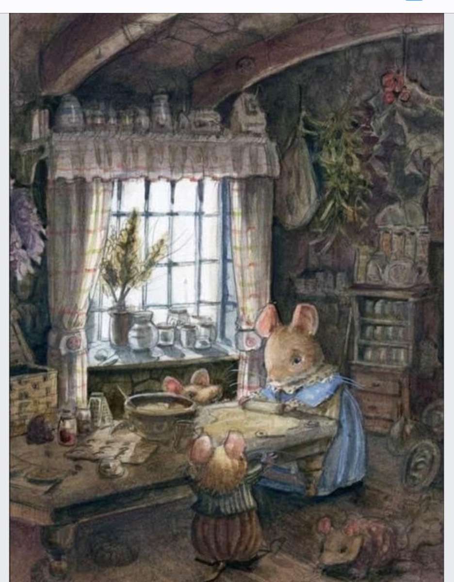 La señora Bunny en la cocina. rompecabezas en línea