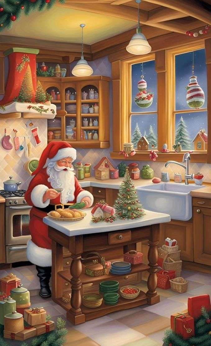 Karácsonyi reggeli online puzzle