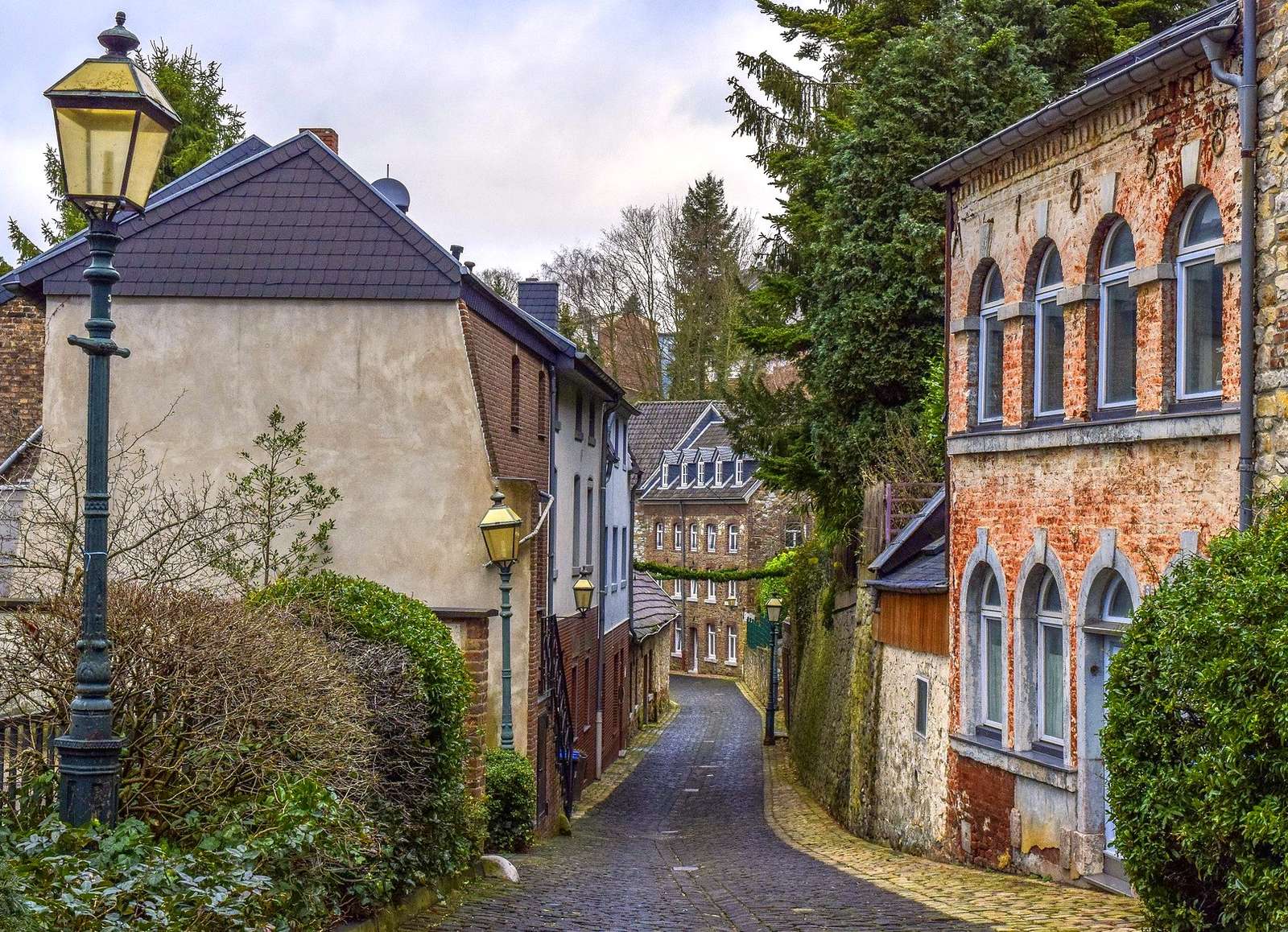 Het middeleeuwse stadje Stolberg (Duitsland) legpuzzel online