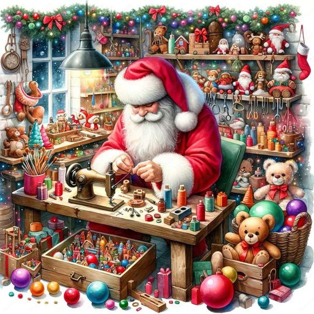 Atelier du Père Noël puzzle en ligne
