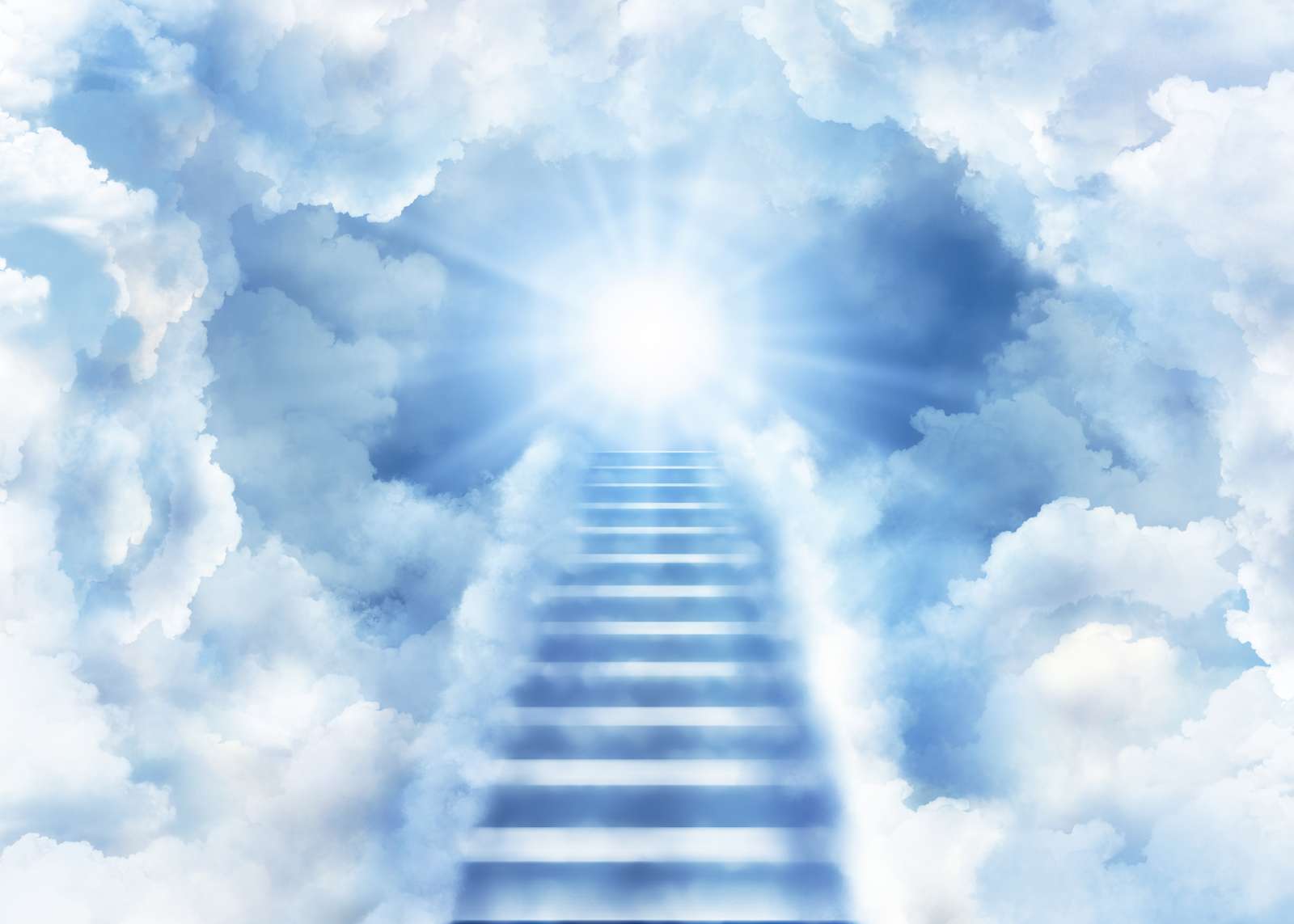 Stairway to heaven - Echelle dans les nuages puzzle online