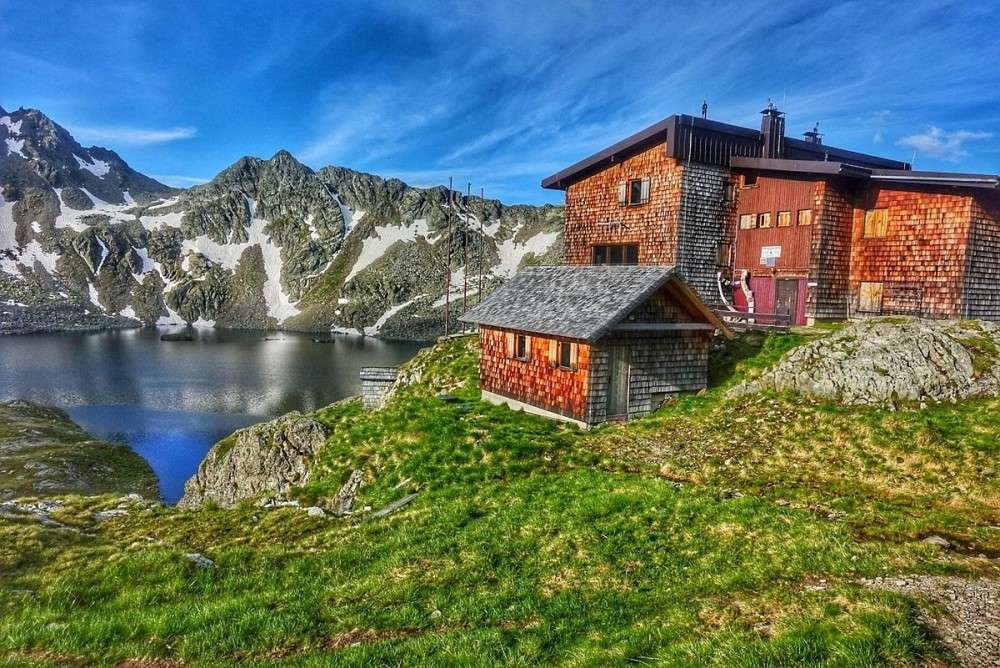Cabane de munte în Austria puzzle online