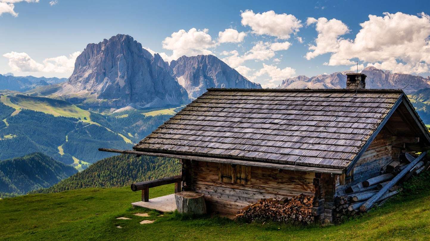Ορεινή καλύβα στην Αυστρία παζλ online
