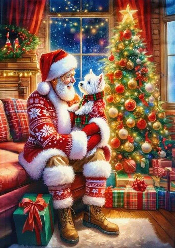 Tellement doux Père Noël puzzle en ligne