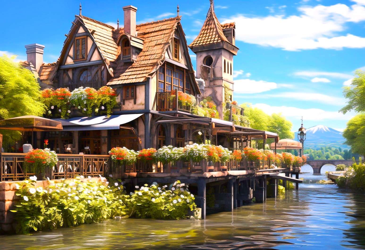 Guesthouse by the river online puzzle