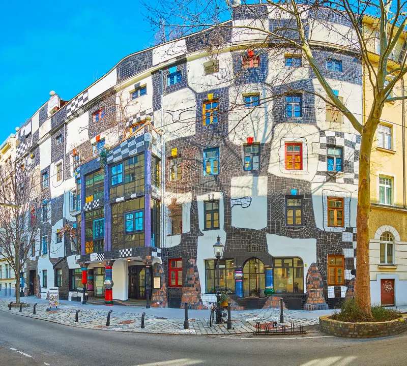 Vienna Hundertwasser House Lower Austria online puzzle