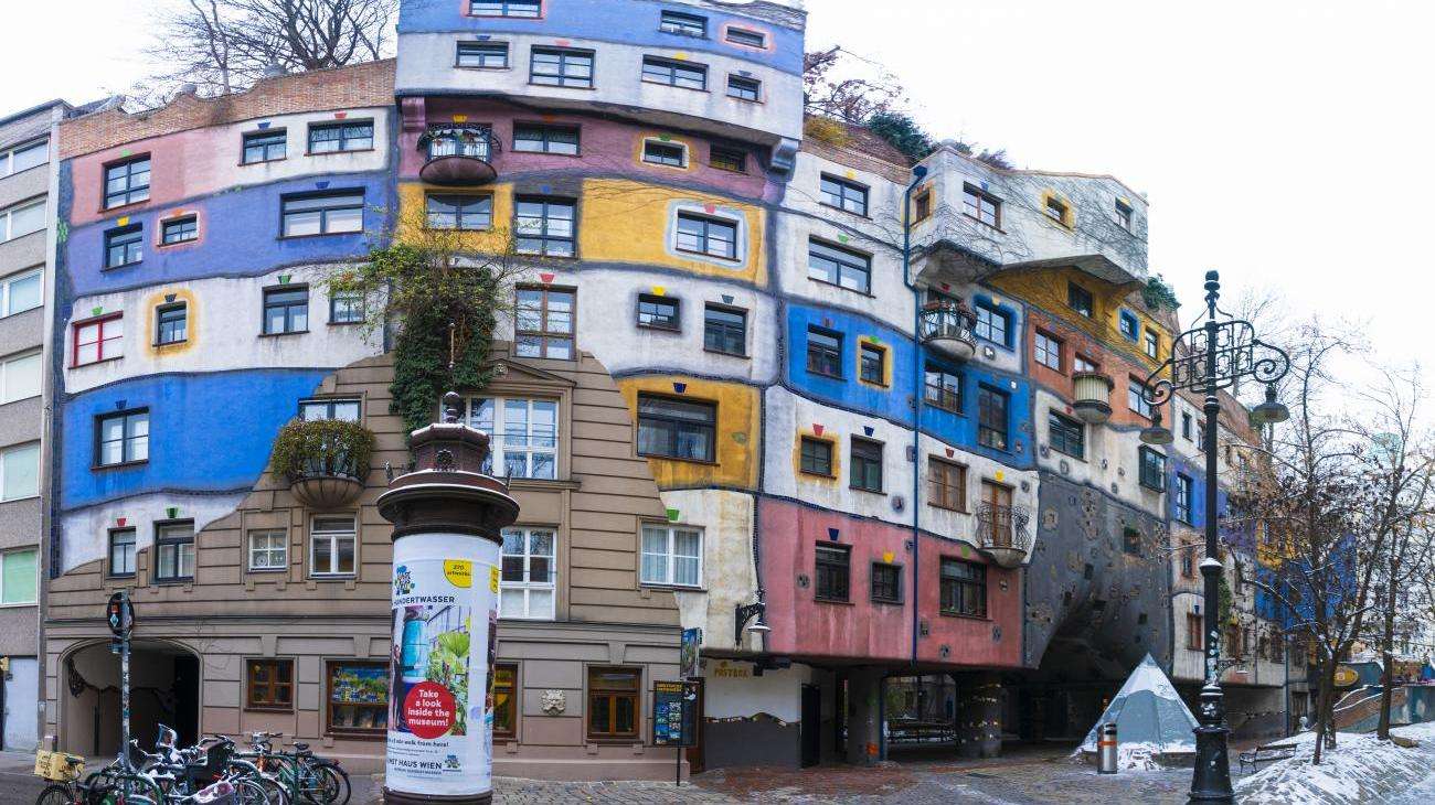 Wenen Hundertwasserhuis Neder-Oostenrijk online puzzel