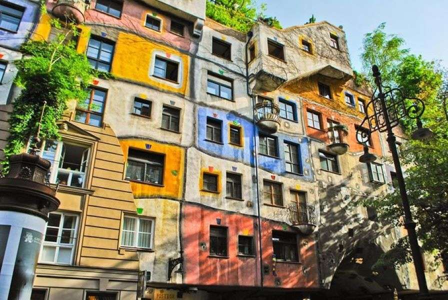 Maison Hundertwasser de Vienne Basse-Autriche puzzle en ligne