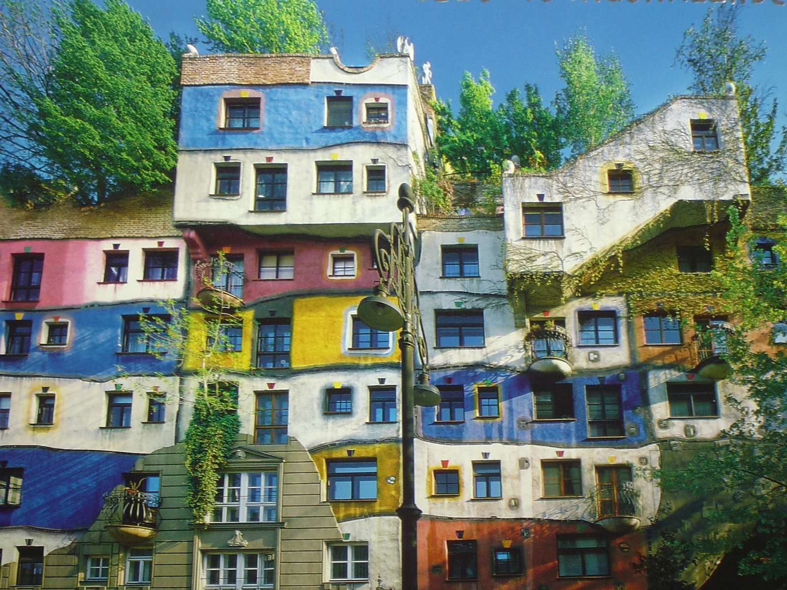 Bécs Hundertwasser Ház Alsó-Ausztria kirakós online