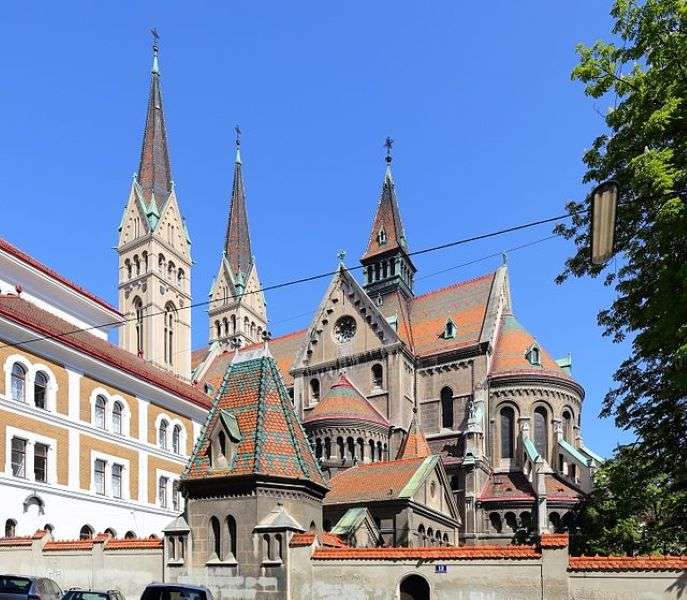 Εκκλησία Canisius της Βιέννης στην Κάτω Αυστρία παζλ online