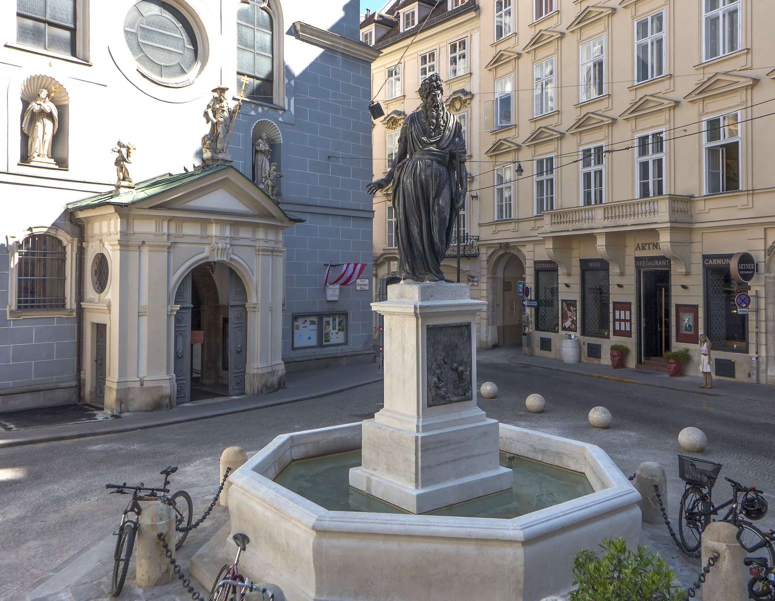 Viena Fântâna Moise Austria Inferioară jigsaw puzzle online