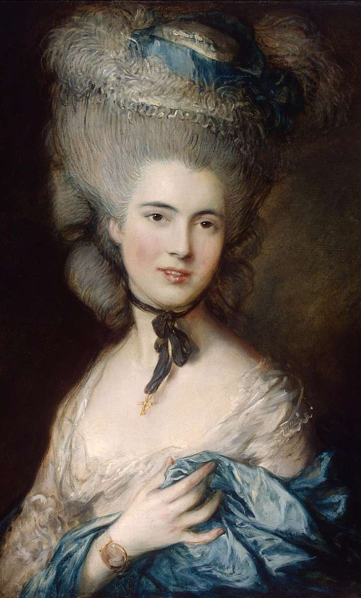 Lady in Blue, Thomas Gainsborough jigsaw puzzle online
