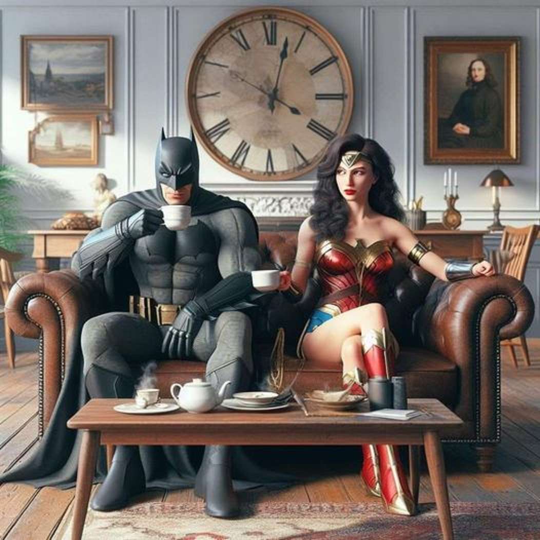 Batman e Wonder Woman puzzle online